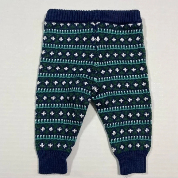 New Janie and Jack sweater Jogger Pants Baby Size 3-6 Months Blue - Picture 2 of 3